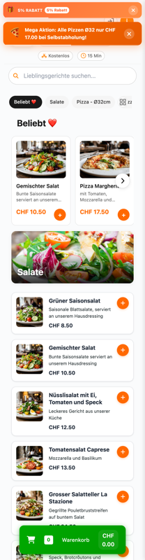 Mobile Bestellung La Stazione